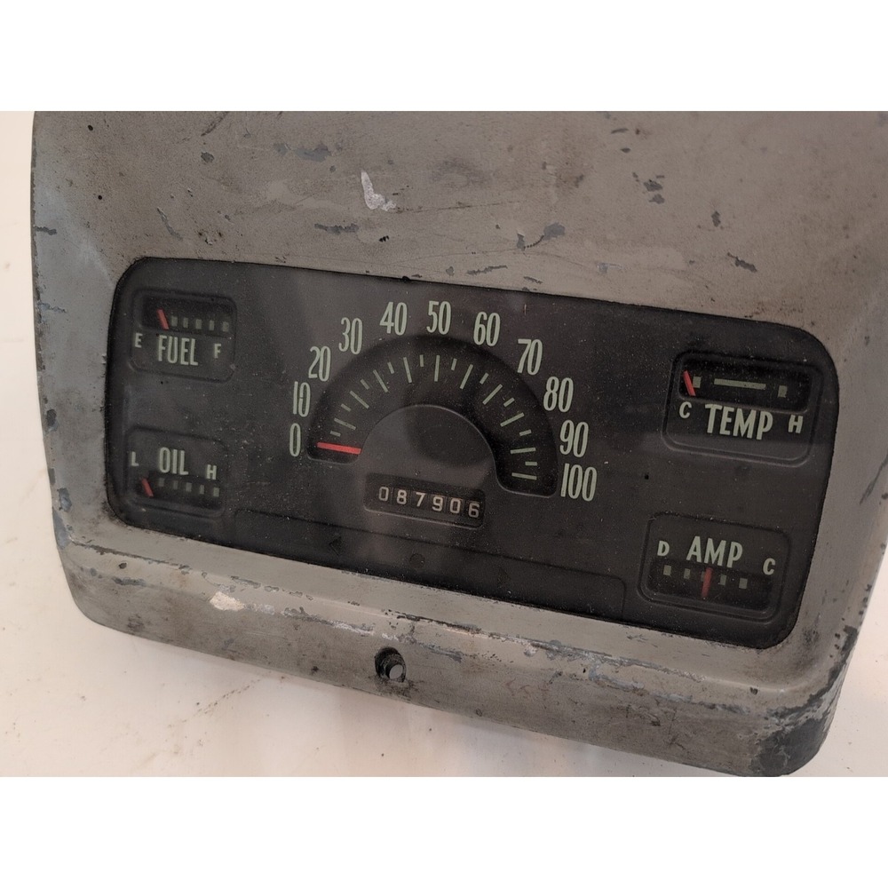 Vintage 1960 Ford f650 Speedometer Cluster - Picture 2 of 8